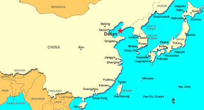 Dalian, China, Water Spouts